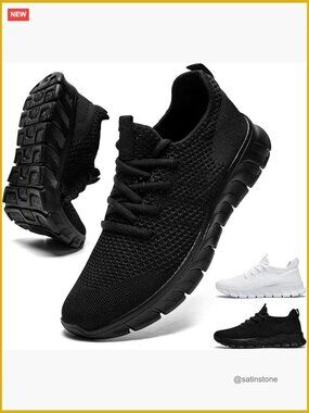 Lightweight Breathable Non Slip Athletic Shoes Cushioned Running Sneakers